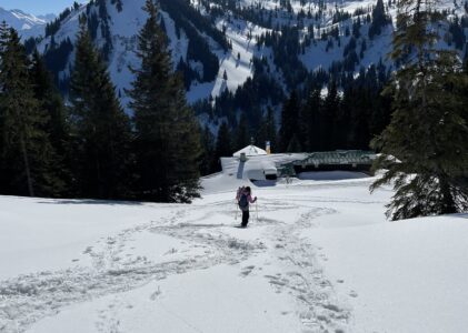 Ausgedehnte Schneeschuhtour auf den Großen Ochsenkopf
