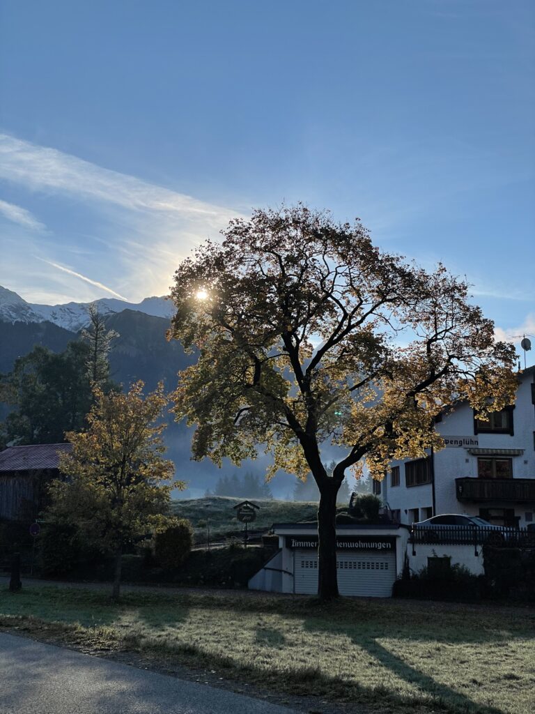 Stimmung in Hinterstein vor Köllesattel-Wanderung in Hinterstein